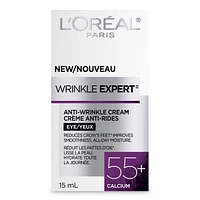 L'Oreal Paris Wrinkle Expert 55+ Crème Yeux Anti-âge avec Calcium, 15 mL 14 GR