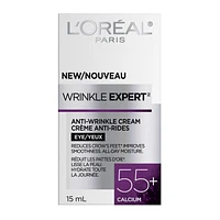 L'Oreal Paris Wrinkle Expert 55+ Crème Yeux Anti-âge avec Calcium, 15 mL 14 GR