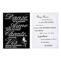 Canvas Wall Art (Inspirational French) (Asstd) - Set of 2