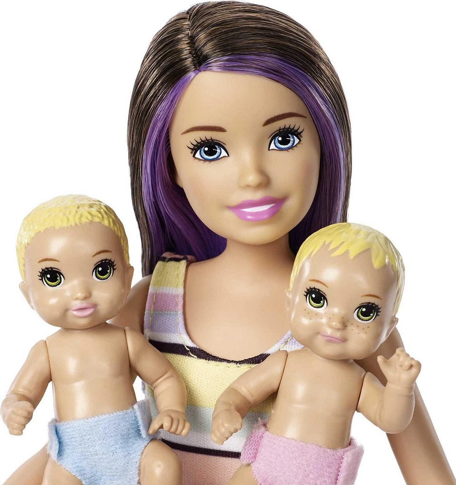 Barbie Skipper Babysitters Inc. Nap ‘n' Nurture Nursery Dolls and Playset