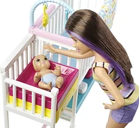 Barbie Skipper Babysitters Inc. Nap ‘n' Nurture Nursery Dolls and Playset