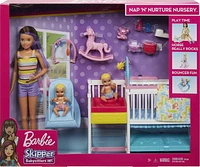 Barbie Skipper Babysitters Inc. Nap ‘n' Nurture Nursery Dolls and Playset