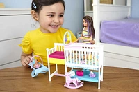 Barbie Skipper Babysitters Inc. Nap ‘n' Nurture Nursery Dolls and Playset