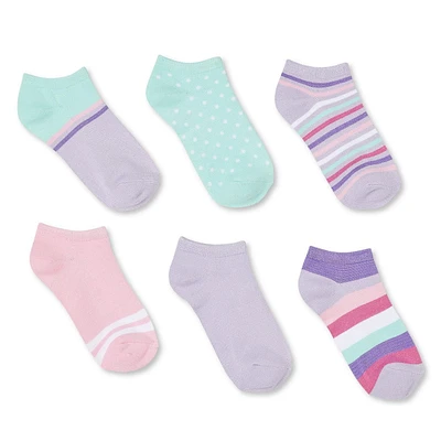 George Girls' Low-Cut Socks 6-Pack