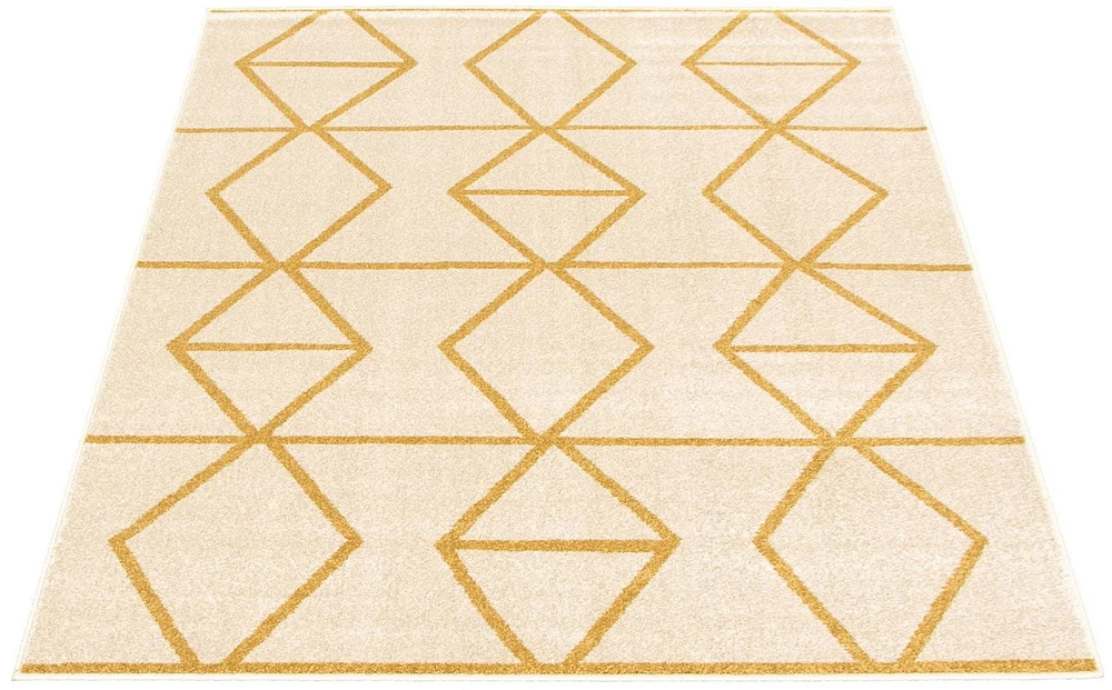 ECARPET Living Room Bedroom Carpet, Geometric Indoor Area Rug Ana Collection