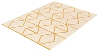 ECARPET Living Room Bedroom Carpet, Geometric Indoor Area Rug Ana Collection