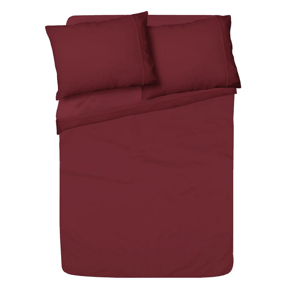 Serta Cotton Tencel Pillowcases plum