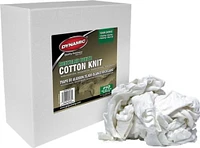 Dynamic 99139 #10 8lb Box of Recycled White Cotton Knit Wiping Cloths