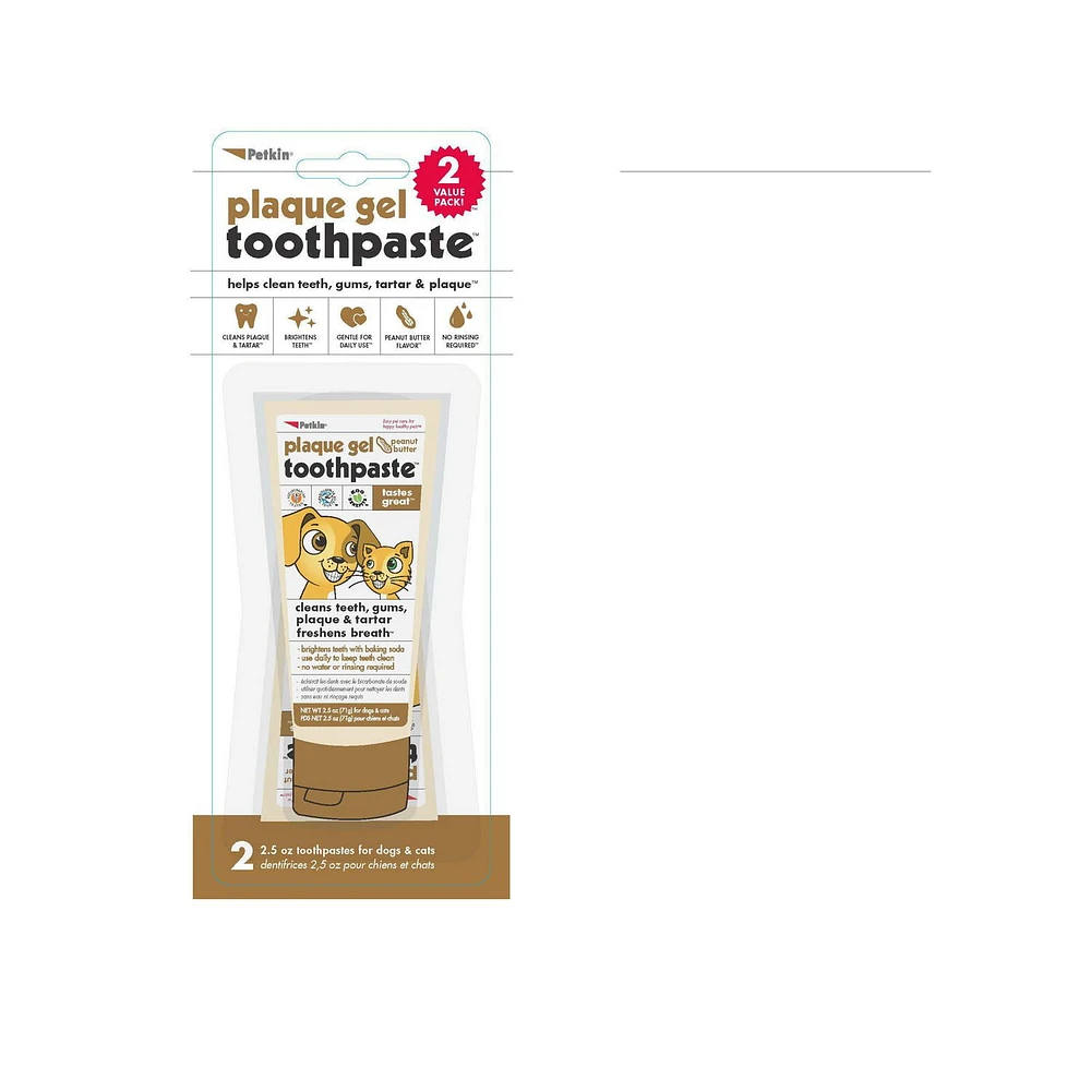 Plaque Gel Tooth Paste Peanut Butter 2 pack, Plaque Gel Tooth Paste Peanut Butter