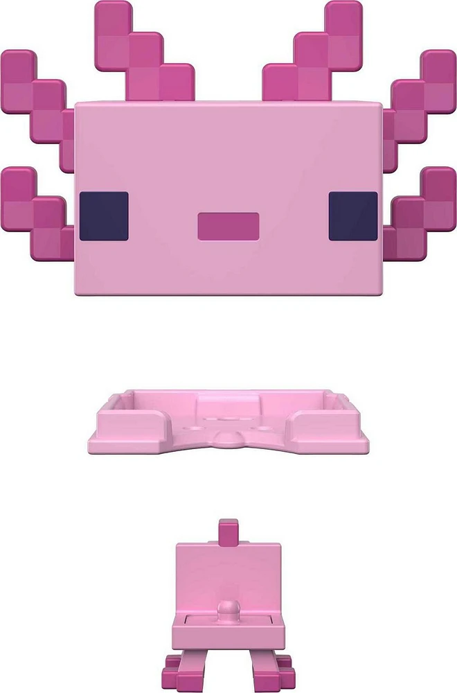 Minecraft Mob Head Minis Pink Axolotls Figure