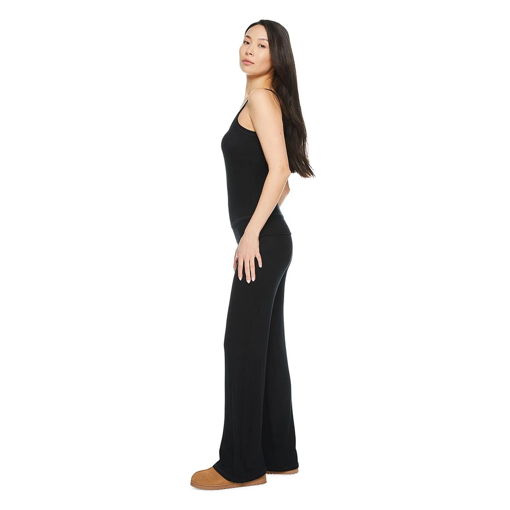 No Boundaries Women's Rib Cami Pajama 2-Piece Set, Sizes XS-XXL
