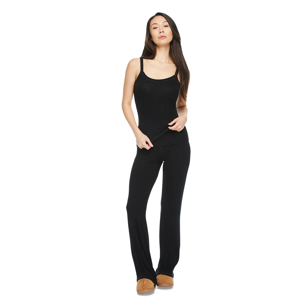 No Boundaries Women's Rib Cami Pajama 2-Piece Set, Sizes XS-XXL