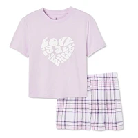 No Boundaries Women's Sleep Short 2-Piece Set, Sizes XS-XXL