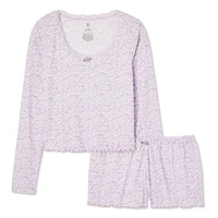 No Boundaries Women's Pajama 2-Piece Set, Sizes XS-XXL