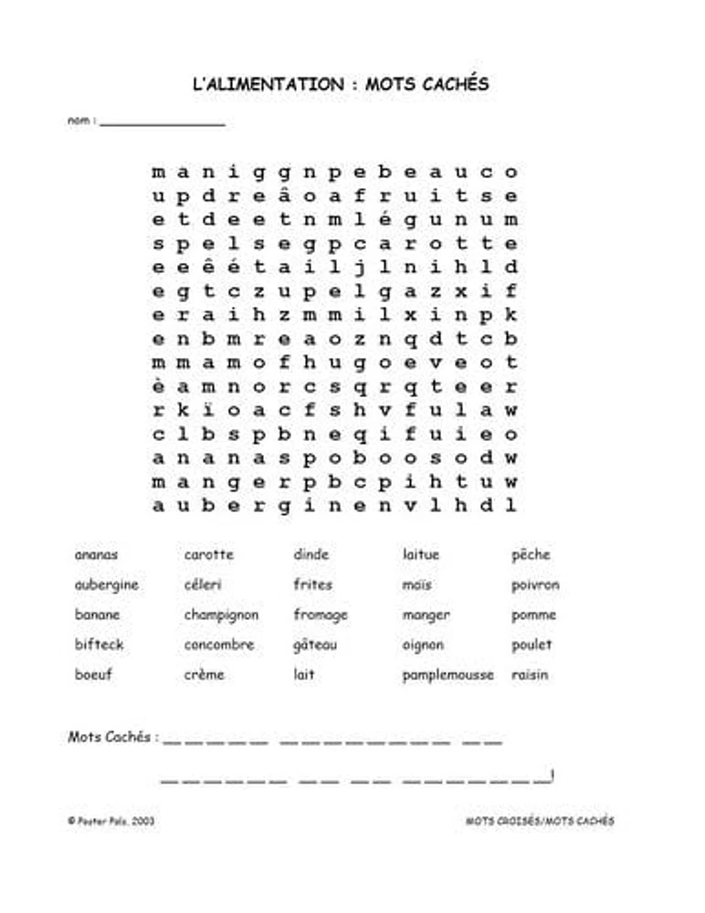 Reproducible French/FSL classroom Puzzle Kit