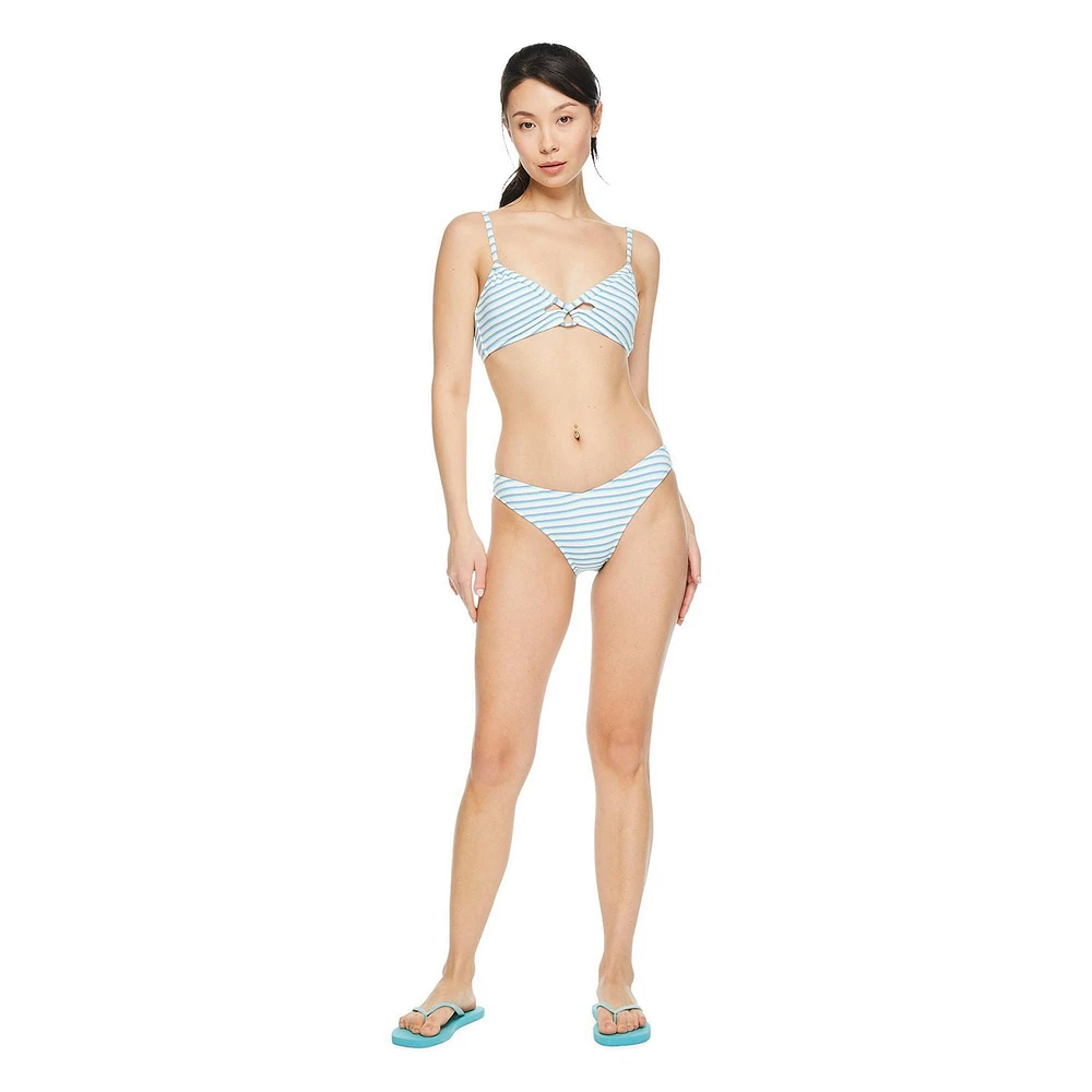 Bas de bikini avec ceinture montée en V No Boundaries pour femmes Tailles TP–TTG
