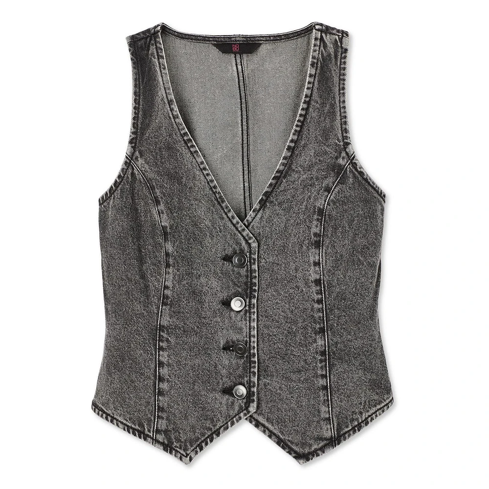 Veste en denim No Boundaries pour femmes Tailles TP–TTG