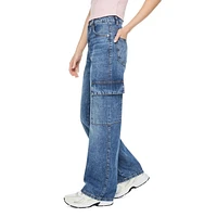 Pantalon cargo ample No Boundaries pour femmes Tailles 1-15