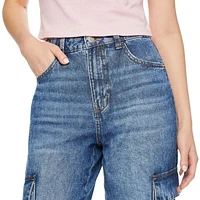 Pantalon cargo ample No Boundaries pour femmes Tailles 1-15