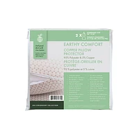 Earthy Comfort Copper Pillow Protector - Standard