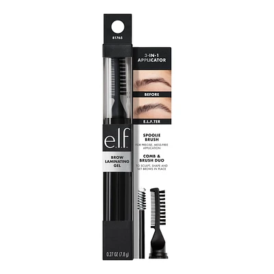 e.l.f. Cosmetics Brow Laminating Gel, 3-in-1 applicator, 0.27 oz