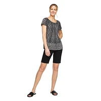 Iyla Women's Burnout Peasant Top
