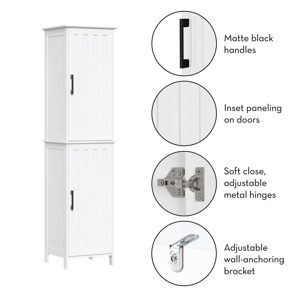 RiverRidge® Home Monroe Two-Door Tall Cabinet - White