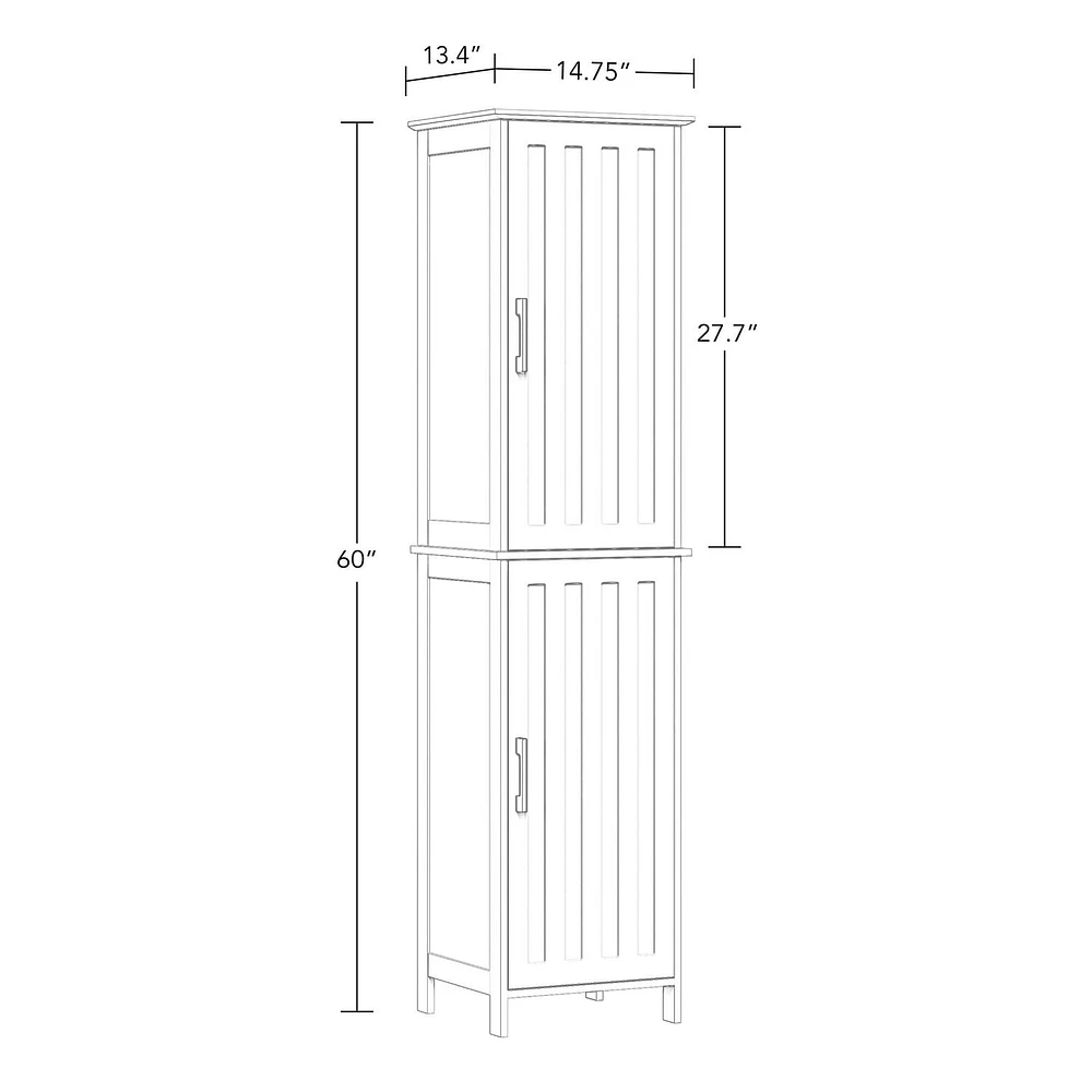 RiverRidge® Home Monroe Two-Door Tall Cabinet - White