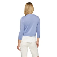 Veste courte en tricot Iyla pour femmes Tailles P-TTG
