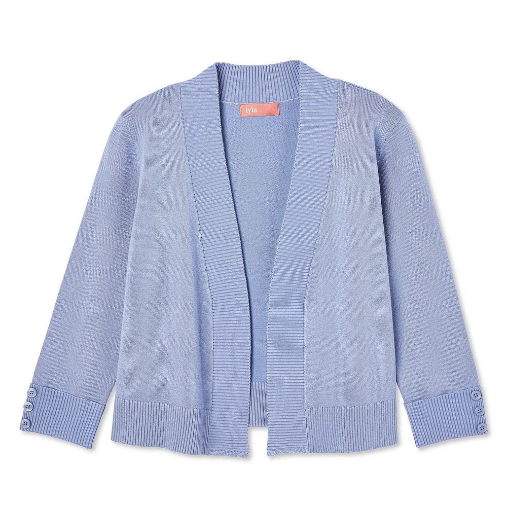 Veste courte en tricot Iyla pour femmes Tailles P-TTG