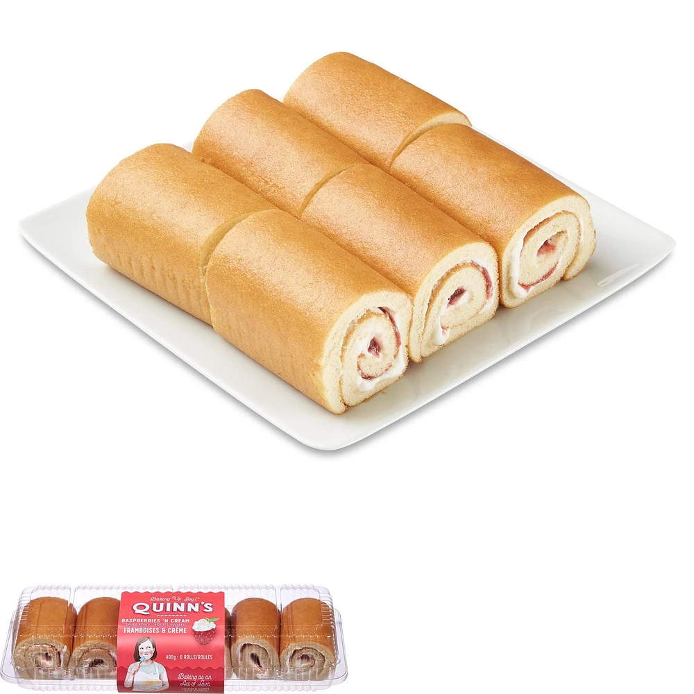 Quinn’s Raspberries ‘N Cream Swiss Rolls