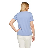 Haut en tricot interlock Iyla pour femmes Tailles P-TTG