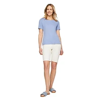 Haut en tricot interlock Iyla pour femmes Tailles P-TTG