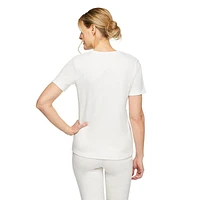 Haut en tricot interlock Iyla pour femmes Tailles P-TTG