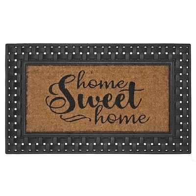 Rubber & Brush Mat (Home Sweet Home)