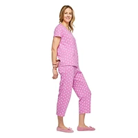 Pyjama 2 pièces en coton Iyla pour femmes Tailles TP–TTG