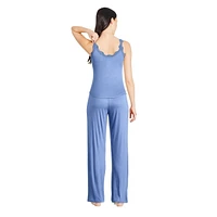 Ensemble 2 pièces avec camisole en tricot côtelé George pour femmes Tailles TP–TTG