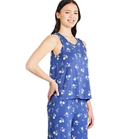 Ensemble 2 pièces avec pantalon capri George pour femmes Tailles TP–TTG
