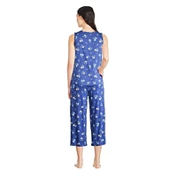 Ensemble 2 pièces avec pantalon capri George pour femmes Tailles TP–TTG