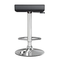 Winsome Spectrum Adjustable Swivel Stools, Black & Chrome - 93329