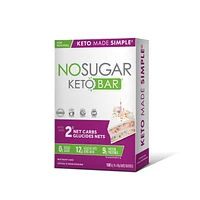 No Sugar Keto Bar Birthday Cake 160g, 4ct (4 x 40g bars) 160 grams