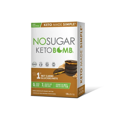 No Sugar Bombe Céto Beurre du cacahuete au chocolat