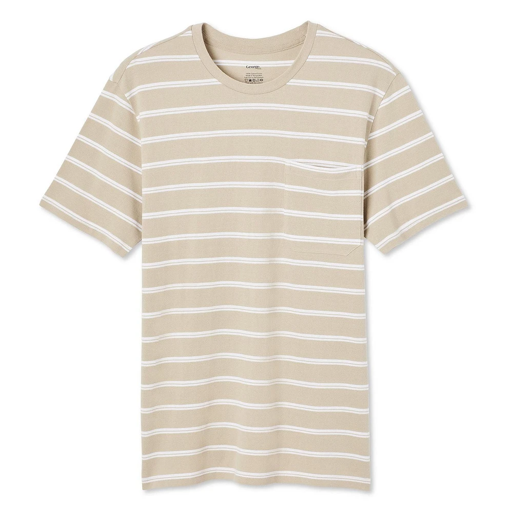 T-shirt à manches courtes George pour hommes Tailles P-2XL