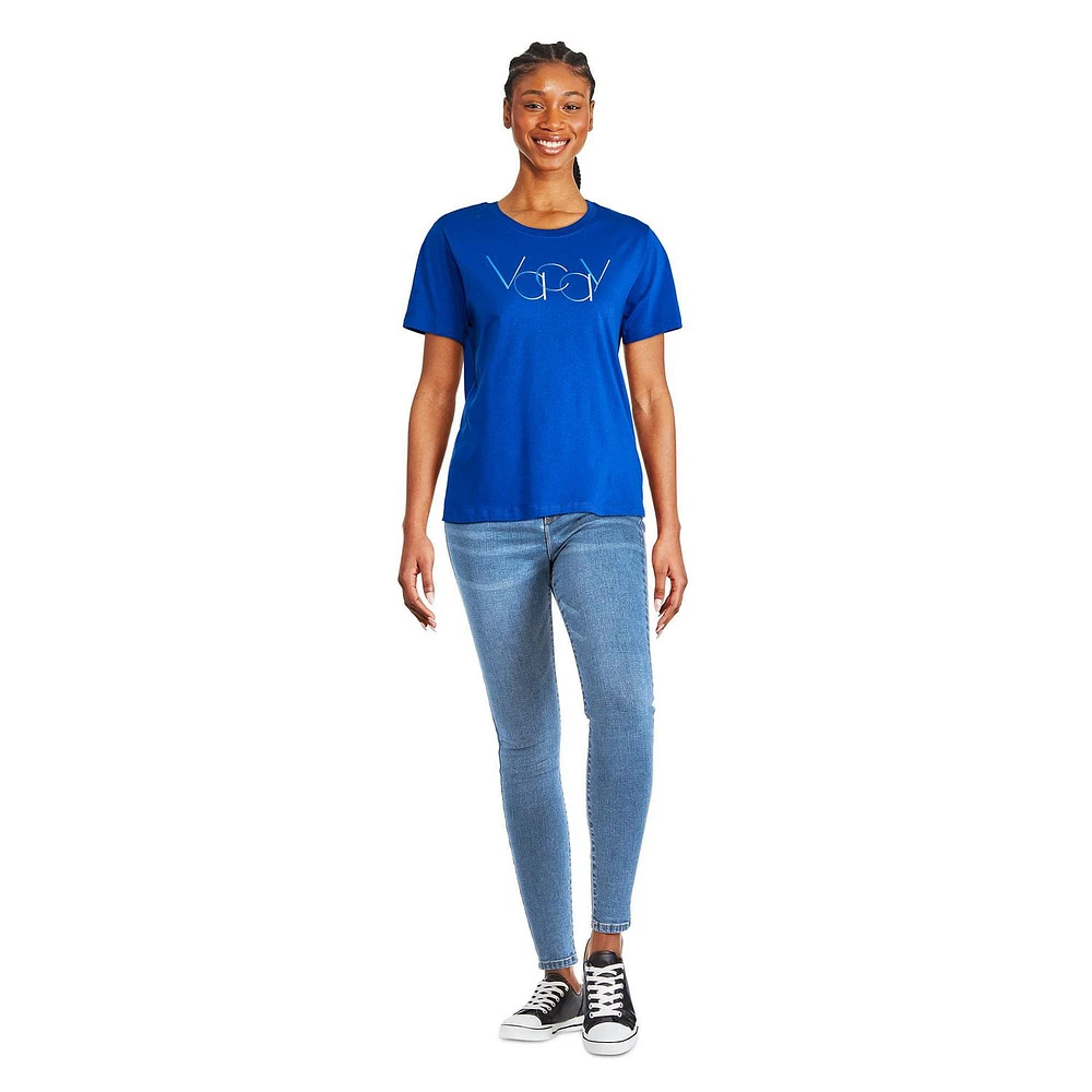T-shirt à encolure ras du cou George pour femmes Tailles TP–TTG