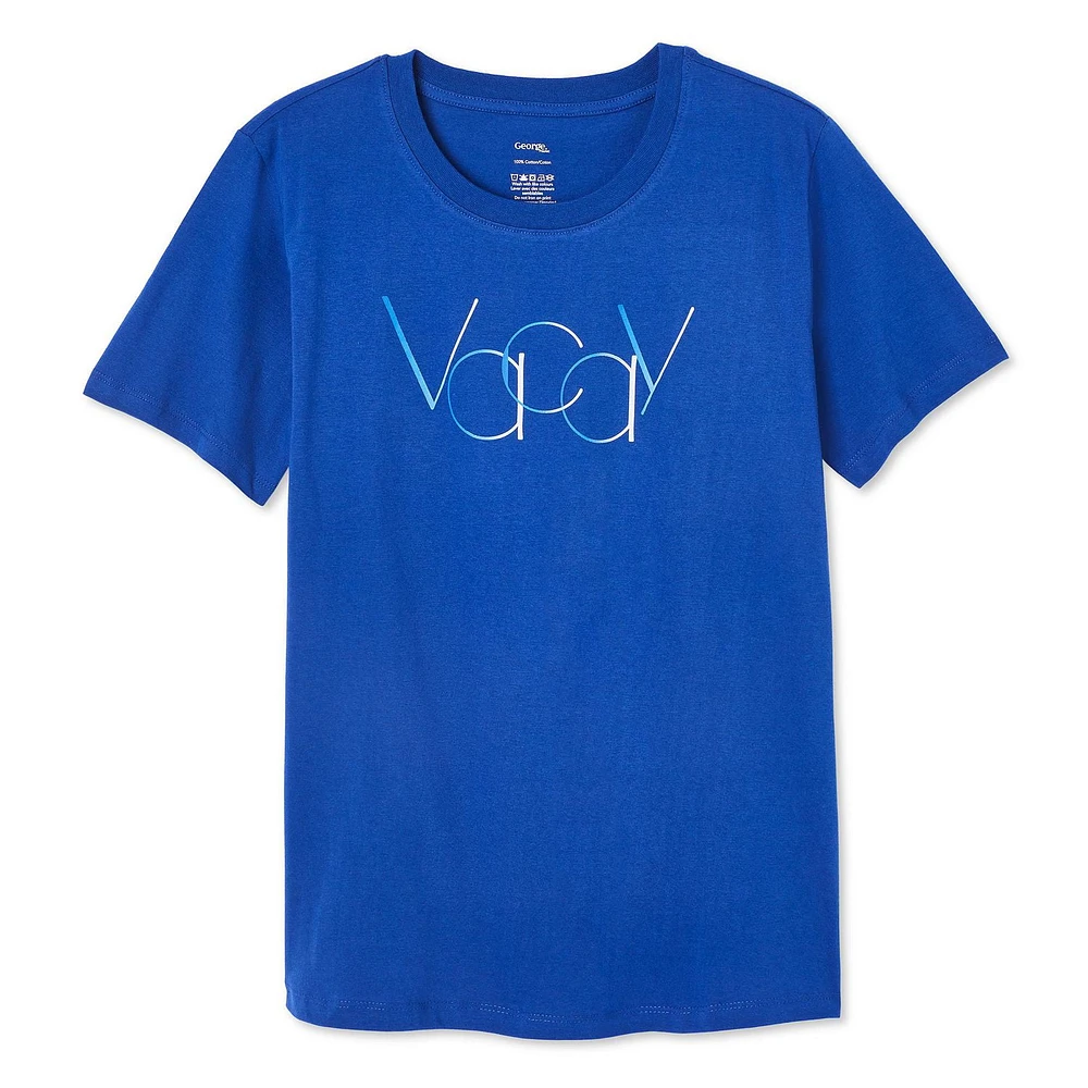 T-shirt à encolure ras du cou George pour femmes Tailles TP–TTG