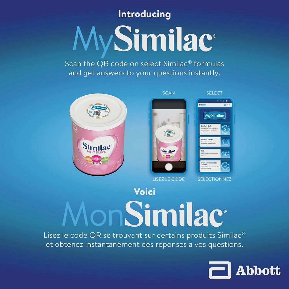 Similac Neosure Préparation de suivi en poudre pour nourrissons prématurés, 363 g