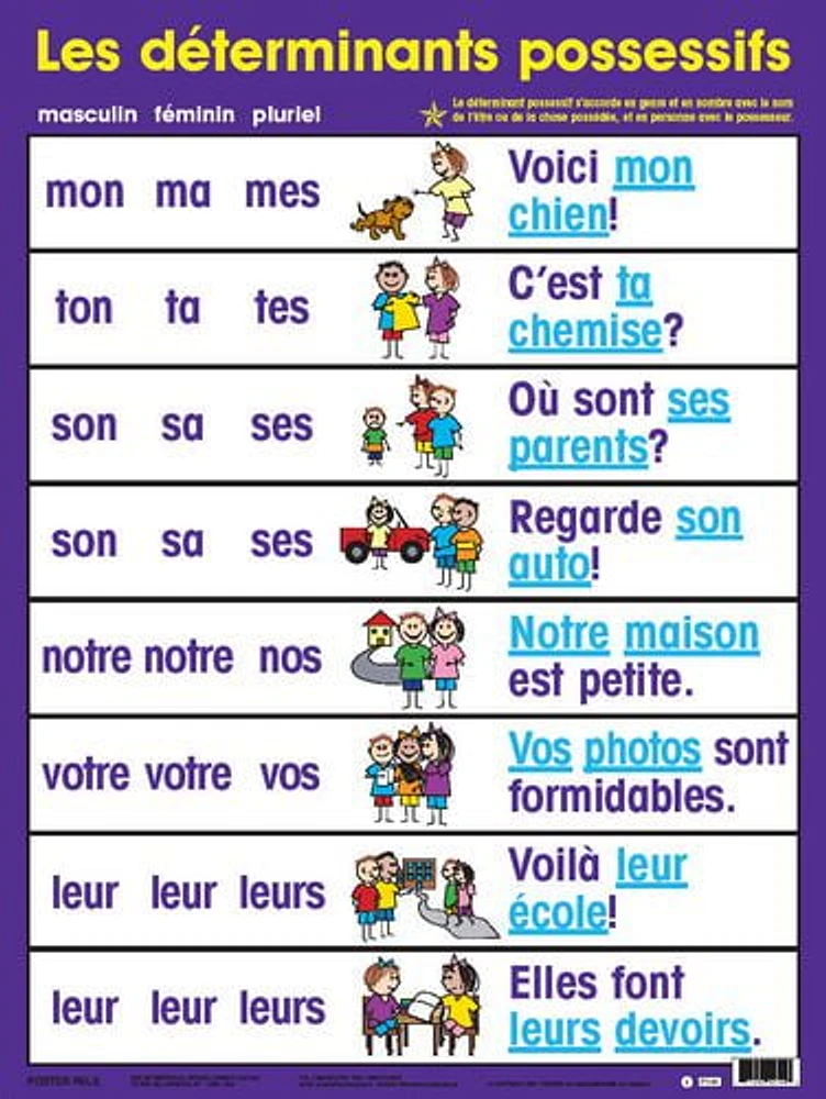 French Grammar Anchor Posters