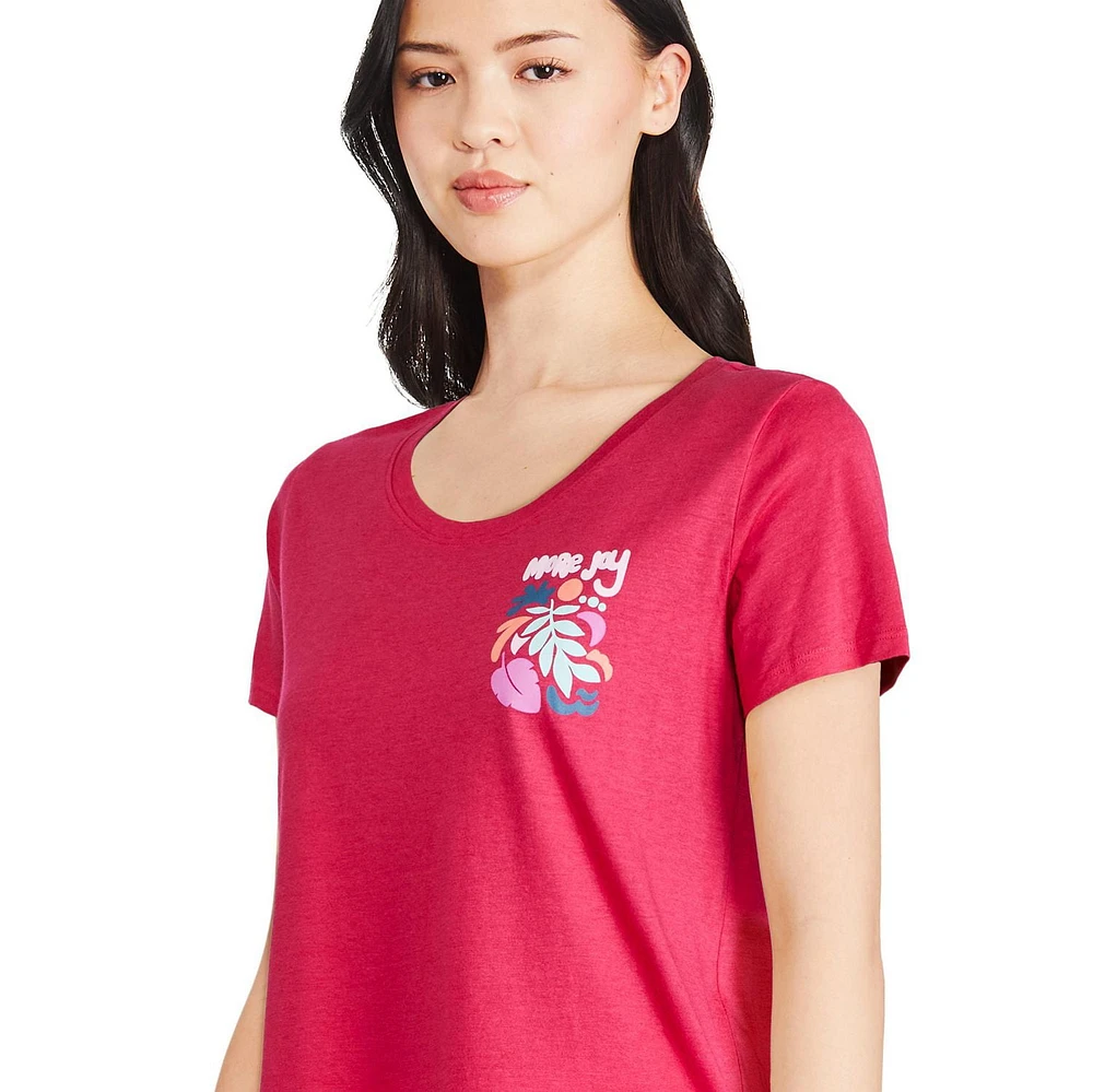 T-shirt de nuit à encolure dégagée George pour femmes
