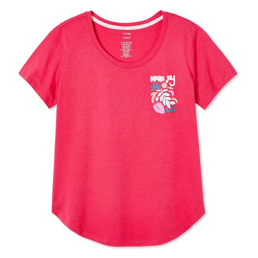 T-shirt de nuit à encolure dégagée George pour femmes