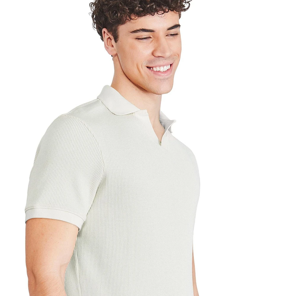 George Men's Johnny Collar Popover, Sizes S-2XL